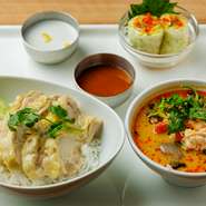 生春巻き・選べるタイのご飯物・選べるタイの麺類・ミニデザート