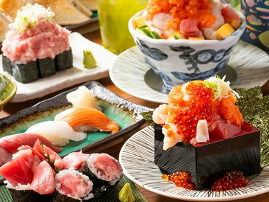 ＜飲み会に＞気軽に立ち寄れる寿司酒場