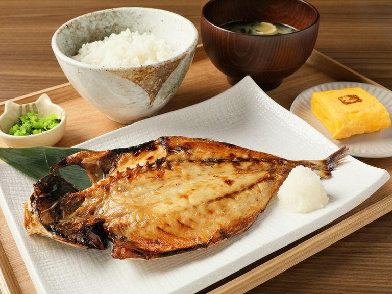 アジの開き定食