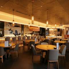 全73席の店内。立席でのパーティーにも対応可