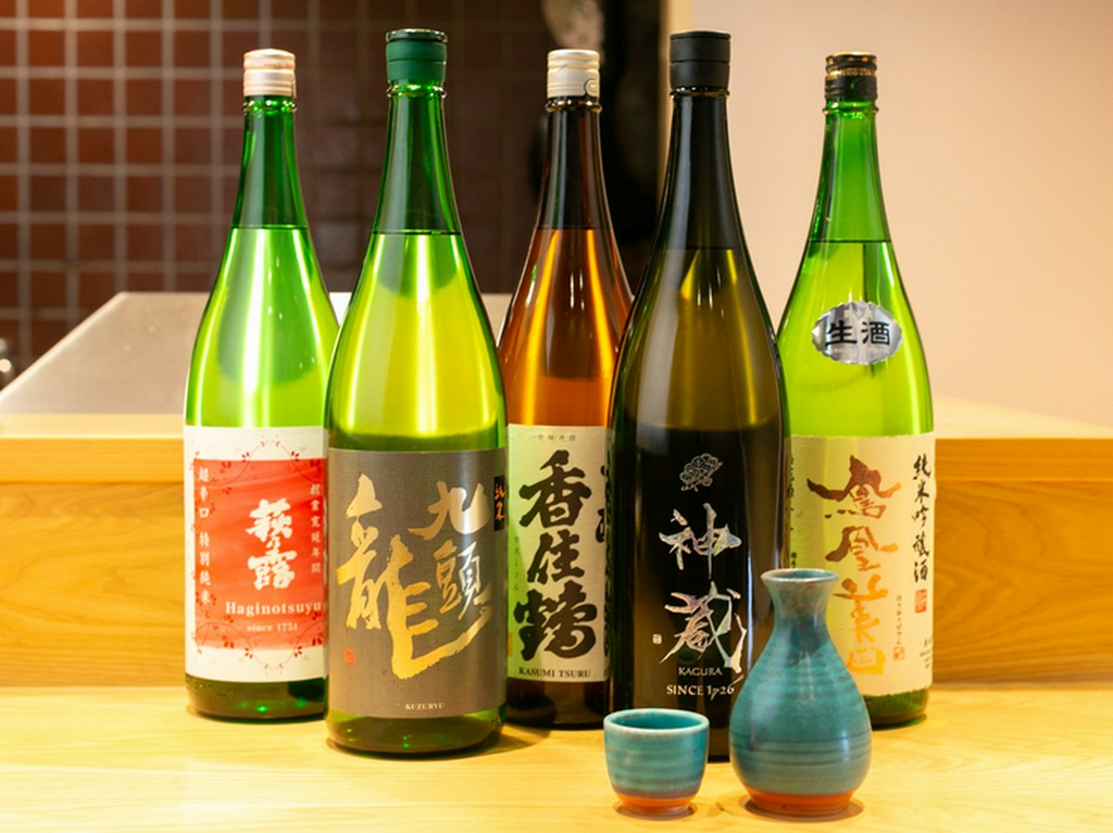 料理に合わせて選び抜かれた珠玉の日本酒