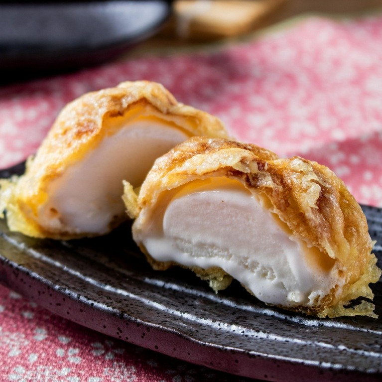 天ぷらシューアイス