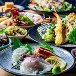 贅沢に奈良と山賊の味を同時に楽しめる