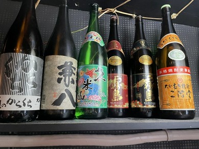 厳選されたこだわりの焼酎