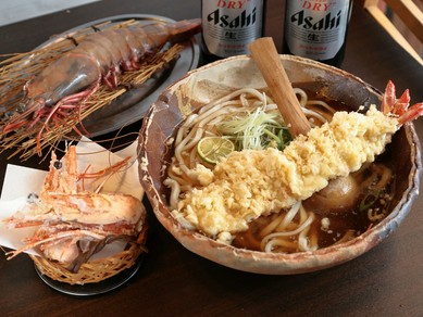 特大海老天うどん