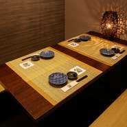 落ち着きある雰囲気と、手に抜かりなし料理＆酒のラインナップで、接待や会食といったビジネスシーンにも使いやすいお店。程よい距離感の接客で、大切な一時をサポートしてくれます。