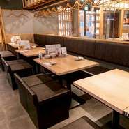 ご利用人数に応じてお席をご用意いたします◎