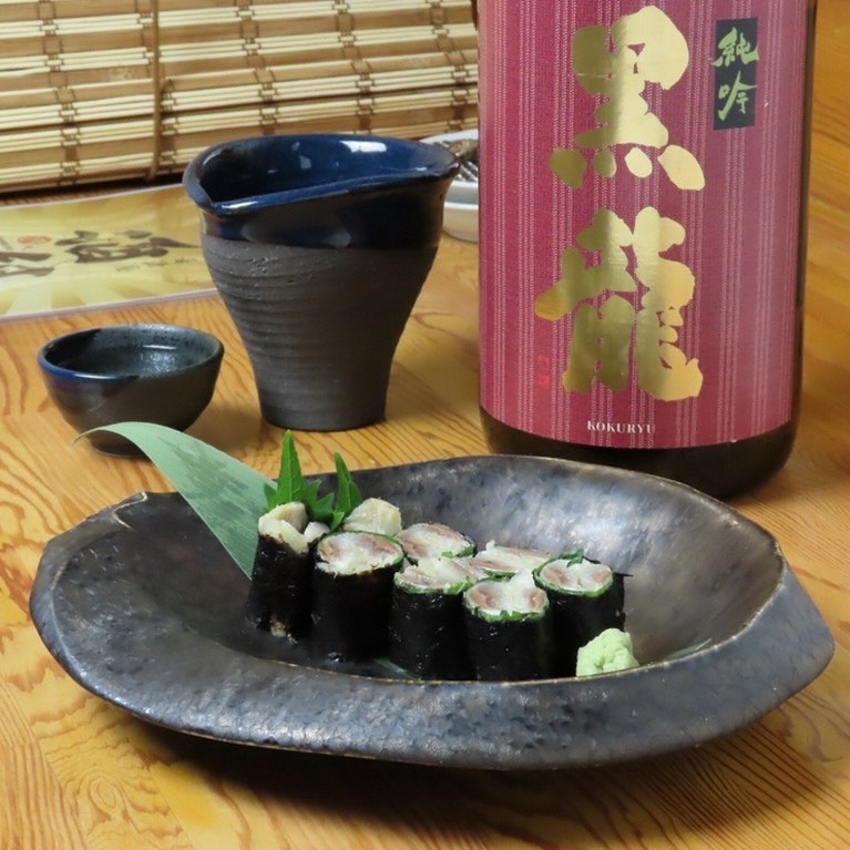  青魚のガリ巻