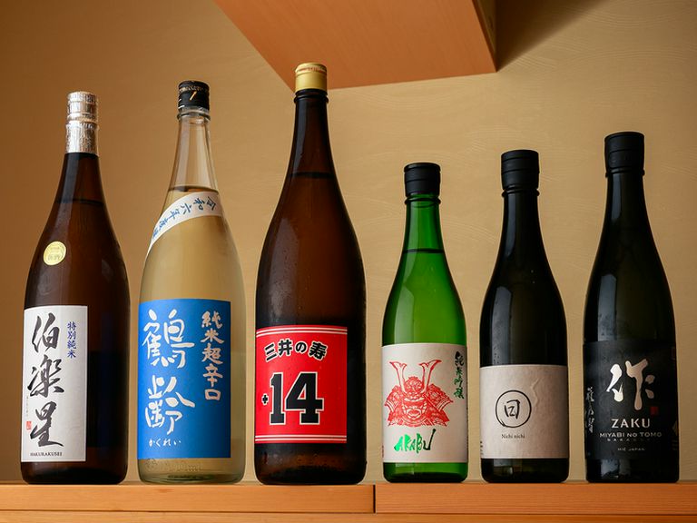 さまざまな和のマリアージュ。鮨と和食に合う日本酒を用意