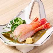 甘エビのお刺身が格段に美味しくなる昆布締め