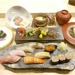 一品料理3品と厳選握り7貫を堪能できるお手頃なプラン