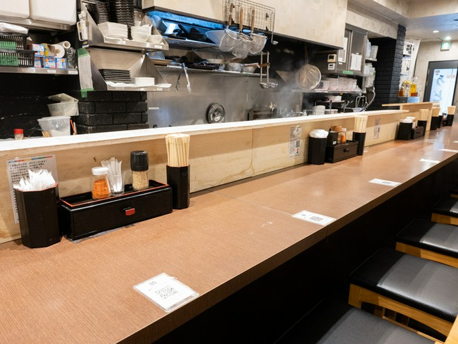 カウンター席がある