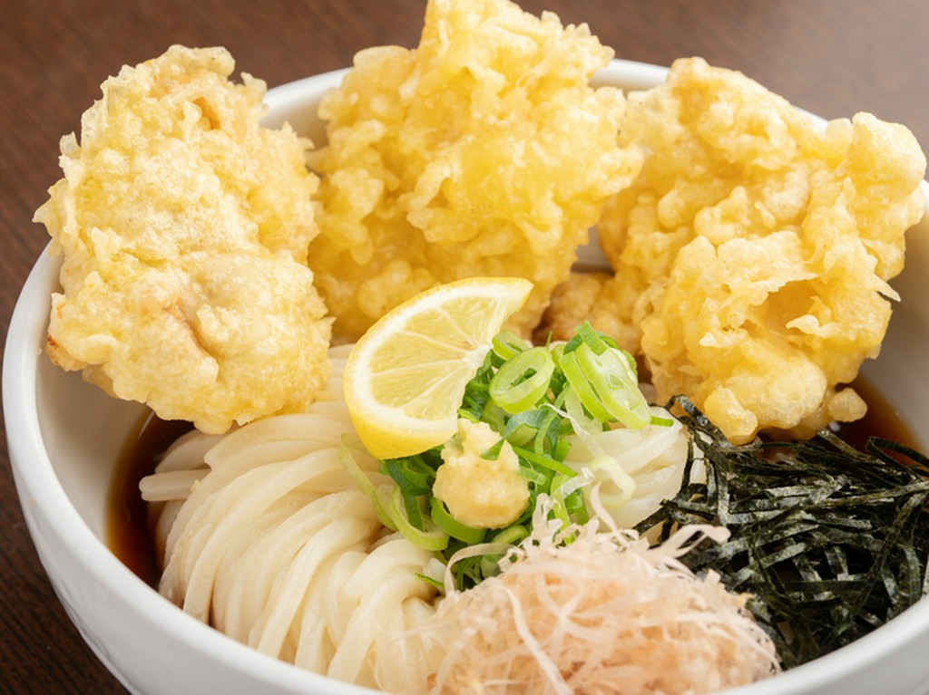 サクサク天ぷら＆つるつるモチモチ麺が絶品『とり天ぶっかけ』