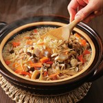 鶏五目の土鍋ご飯