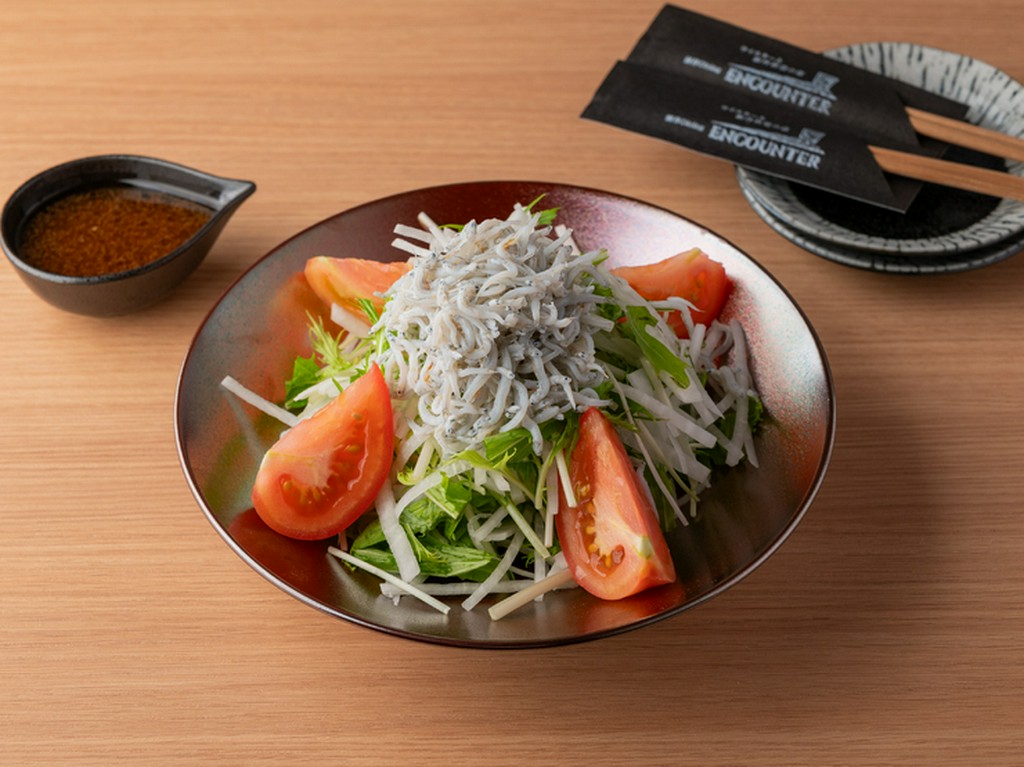 大根と水菜のしらすサラダ