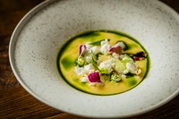 日本のとうもろこしを主役に、メキシコの屋台グルメをアレンジした『Sope とうもろこし、チーズ、チレ』