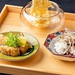 旬の食材をふんだんに使った全9品の特別コース。