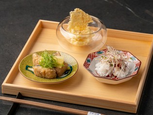 地元産の瑞々しい恵みを活かした逸品。心尽くしの調理