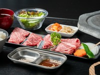 本日の淡路牛2種／淡路牛上ロース薄切り肉／焼き野菜