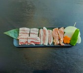 神戸ポーク／トントロ／淡路どりもも肉／焼き野菜