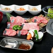 「淡路牛」を中心に、自然豊かな淡路島ならではの新鮮で良質な食材を用意。お肉用のタレもまた、60年以上愛される老舗焼肉店より継承したこだわりの逸品。「淡路牛」の魅力をグッと際立たせてくれます。