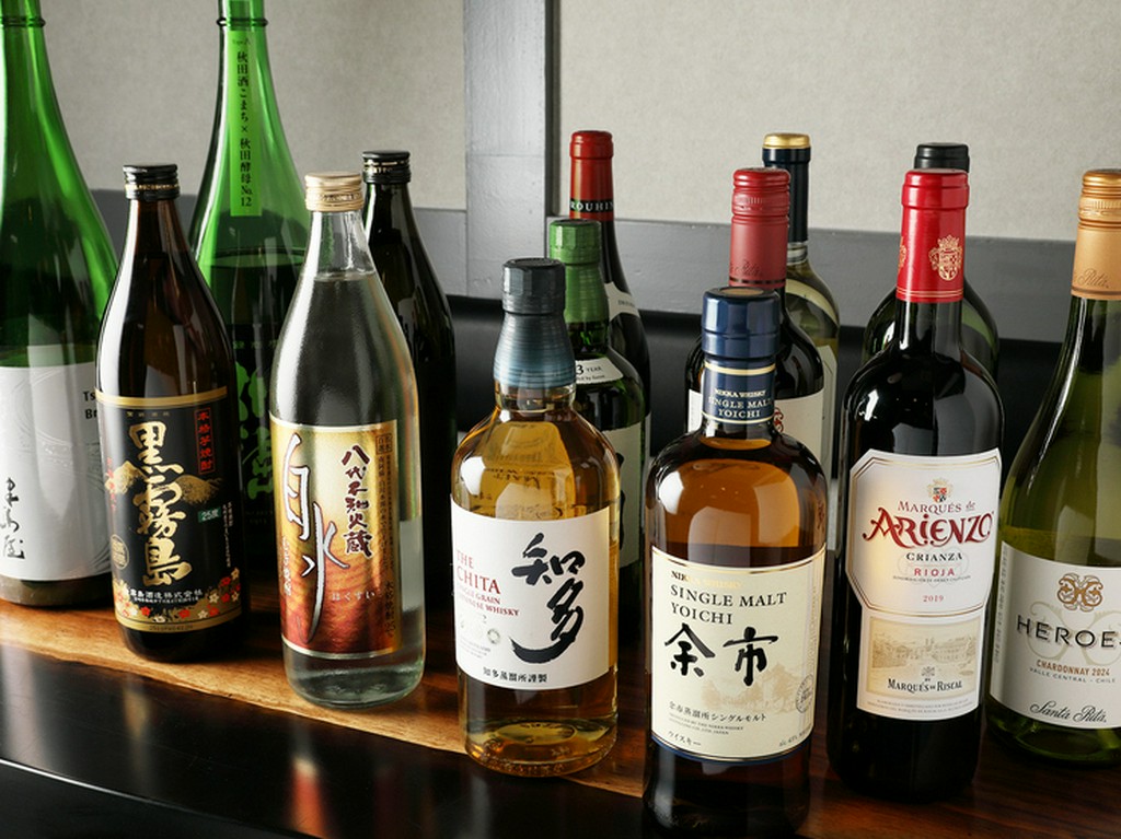 料理と相性抜群のアルコールメニューが豊富にラインナップ