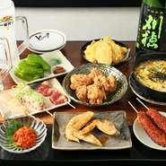 使用する鶏肉は、しっかりとした食感と濃厚な旨みが魅力の名古屋コーチンや、弾力のある肉質と口の中で広がるコクが印象的な錦爽鶏。毎日一本ずつ手作業で串打ちし、丁寧に焼き上げて提供しています。