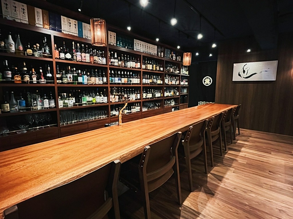 お一人様やデートでの利用にもオススメ♪贅沢に寛げるカウンター