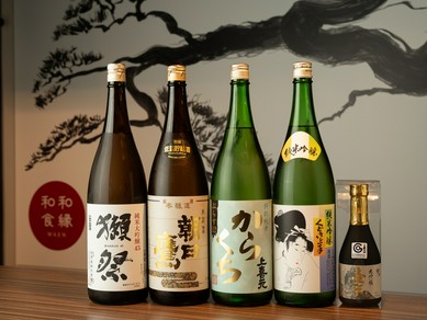 地酒と和食のハーモニー。地元が誇る日本酒を数多くラインナップ