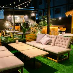 都会の真ん中で開放感満点のテラスBBQ