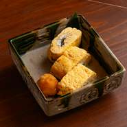 ふんわり甘い玉子焼と、蒲焼の香ばしさが絶妙なバランスです。