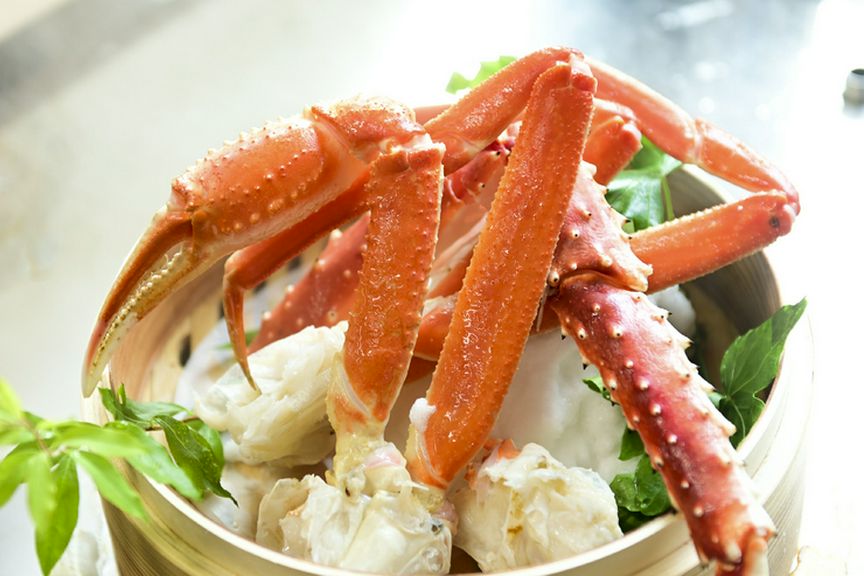 ふっくらジューシー、蒸して味わう北海道の恵み『蒸しカニ』