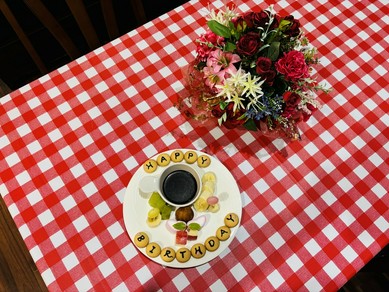 特別な日に、お祝いプレートを♡