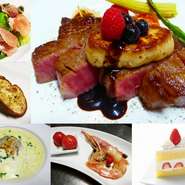 １２月は、特別メニューとして厳選した高級食材を使った、クリスマスディナーコースをご用意いたします。