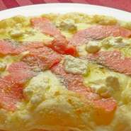 サーモンの旨みとチーズが良く合います。