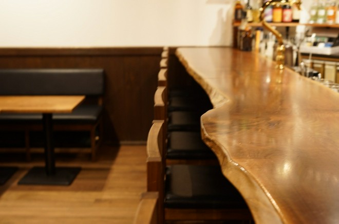 カウンター席がある