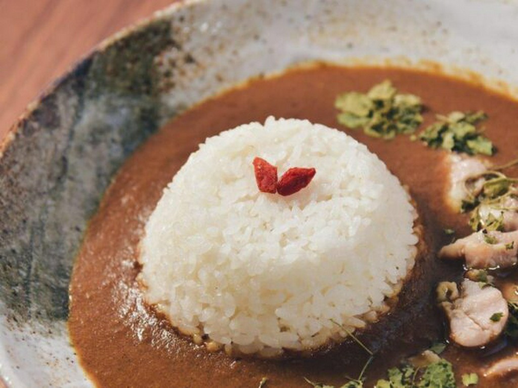 A.薬膳スープで作ったチキンカレー