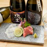 ホテルレストランや和食店などを経験してきた料理人が手がける季節のコースは、接待にも最適。こだわりの食・酒と趣向を凝らした空間作りで、県外からお越しのお客様を招いての大切な席にも頼もしい存在です。