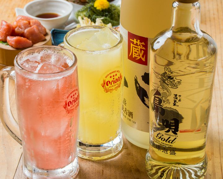 ＜種類豊富な取り揃え＞沖縄が誇る地ビール"オリオン"と泡盛