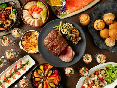 ディナーブッフェ（大人）前菜からデザートまで月替わりメニュー