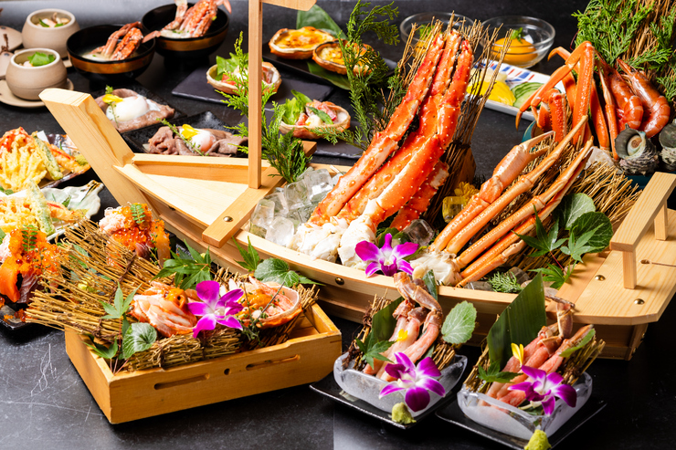 게와 와규의 미각 삼매 코스(3시간 음료 무제한 포함)