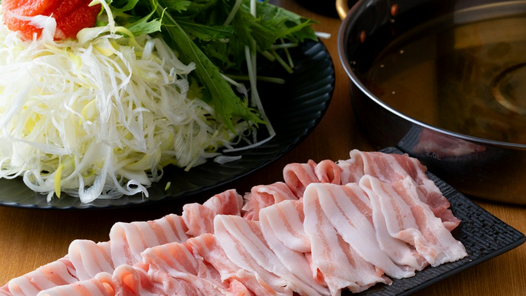 素材を楽しむ贅沢『明太子豚しゃぶしゃぶ』