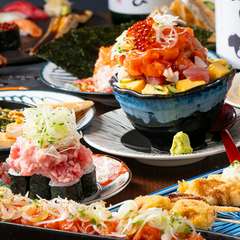 【料理】創作和食やおつまみも充実！中でも海鮮赤富士は必食