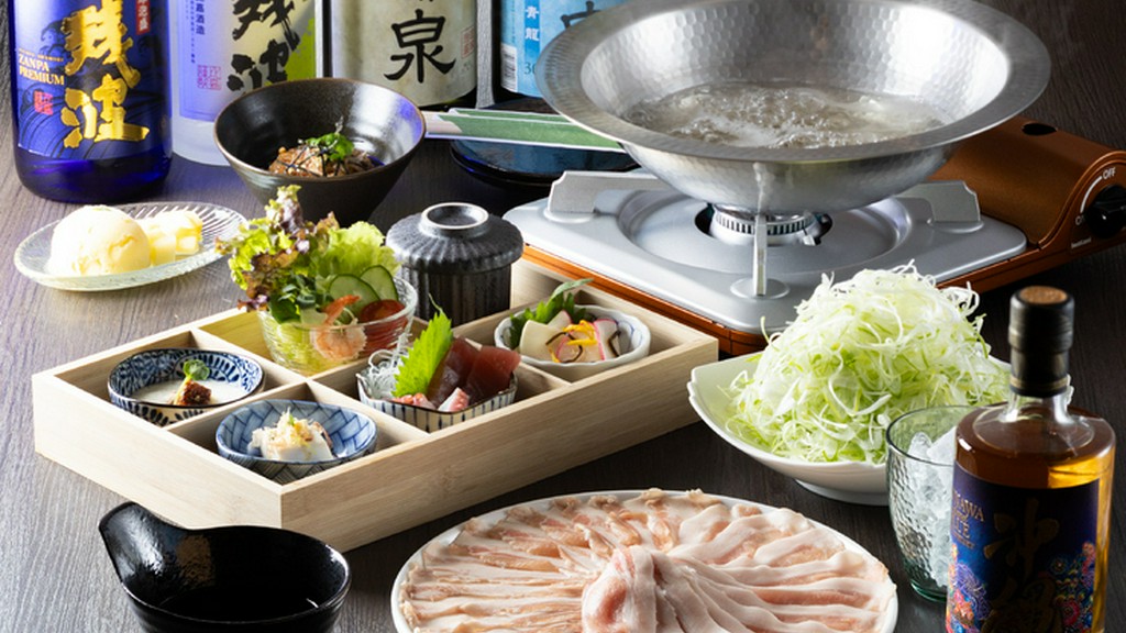 厳選ブランド豚をメインに迎えた、贅沢なしゃぶしゃぶ