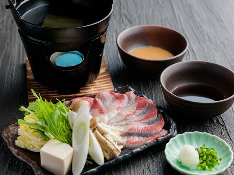 香り立つ“引田のオリーブぶり”使用の『ぶりしゃぶ』