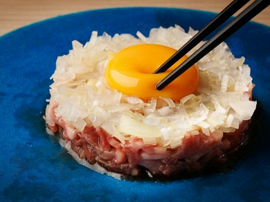 和牛ユッケねぎまみれ