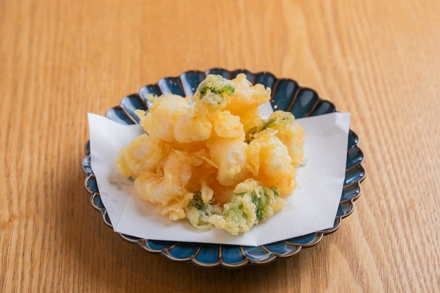 ばら天で広がる、ご飯の楽しみ方『海老と小柱のばら天御膳』