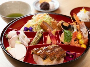 寿司も主菜も甘味も、一膳に静岡の食材を詰め込んだ『大椀膳』