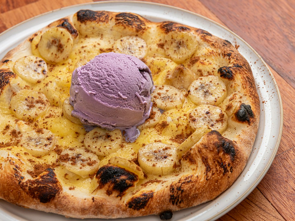 バナナシナモン＆ブルーシールアイス