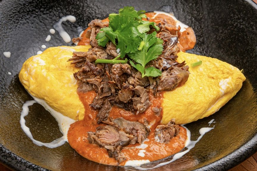 BBCプルドポークオムレツ